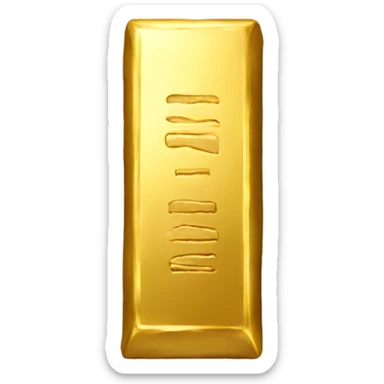 gold bar front sticker