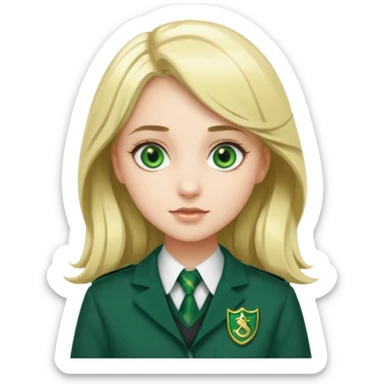 hot blonde Slytherin girl sticker