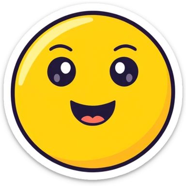 yellow face emoji scared sticker