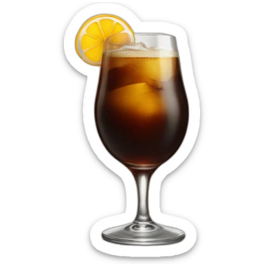 fernet branca with coca-cola long glass sticker