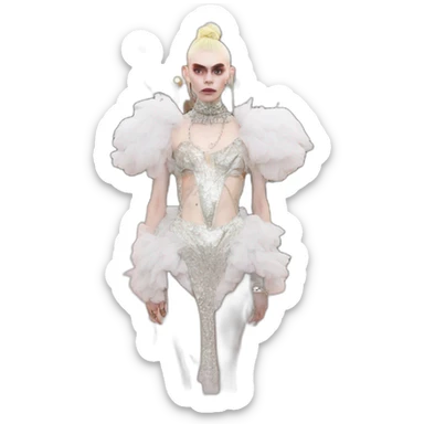 grimes at Met gala 2021 sticker