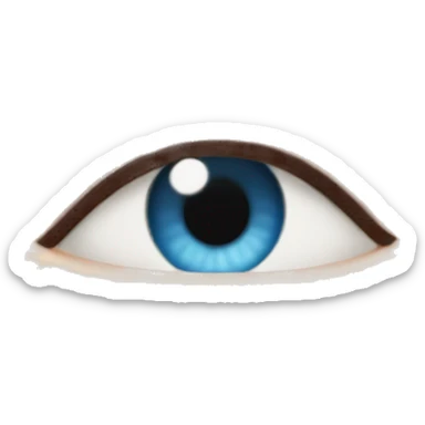 Gorgeous redhead with blue eyes and makeup aesthetic  sticker