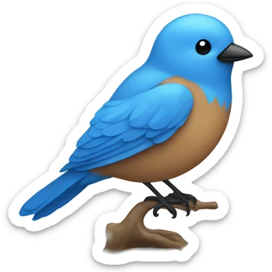 Twitter blue birds sticker