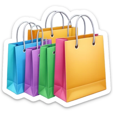 sacs de courses sticker