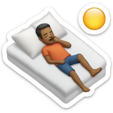 Man snoring sticker