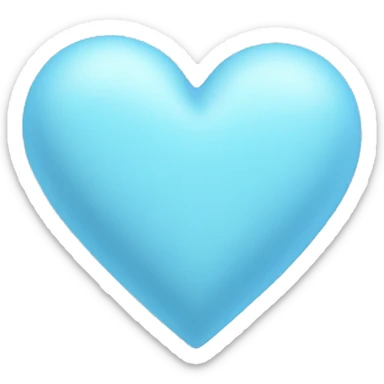 Pastel Blue heart sticker