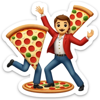 Do a pizza dancing cumbia sticker