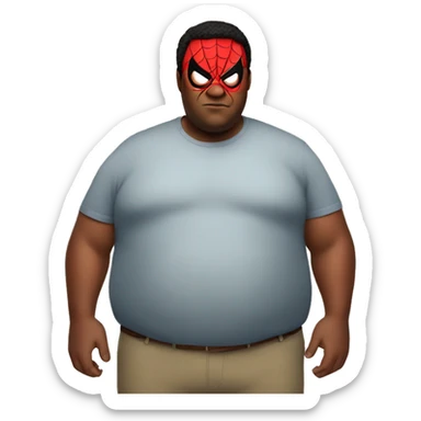 Fat fat fat spiderman sticker