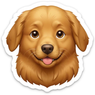 Dog golden retriever sticker