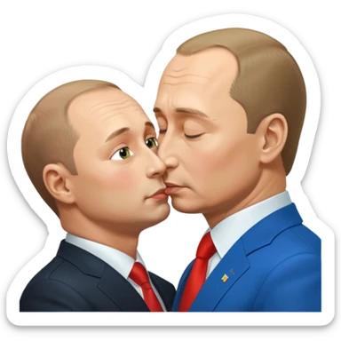 zelensky president ukraine kiss putin ass sticker