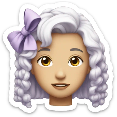 Aesthetic bow sticker