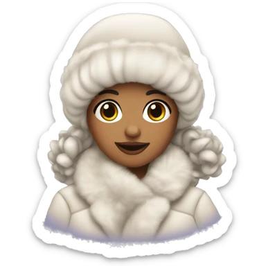 coquette winter sticker