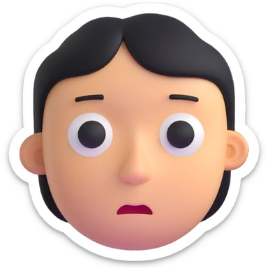 sad mood emotion face sticker