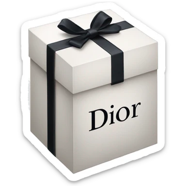 Dior-logo-box sticker
