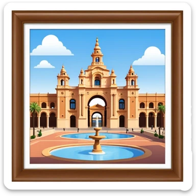 Cinematic Realistic Plaza de España Emoji  sticker