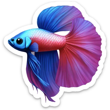 Betta fish sticker