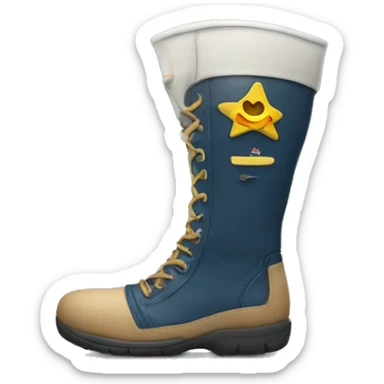 um astronalta com bota sticker