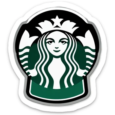 Starbucks cup sticker