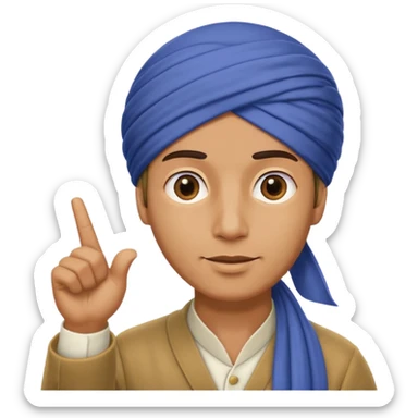 Taliban pointing up sticker