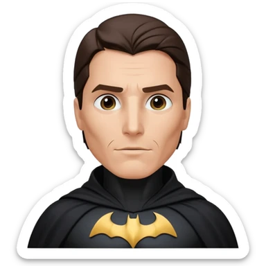 christian bale batman sticker