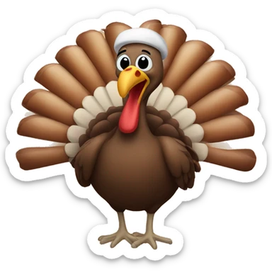 thanksgiving turkey
 sticker