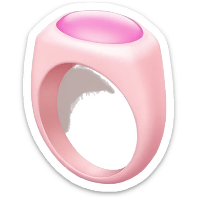 pastel pink ring sticker
