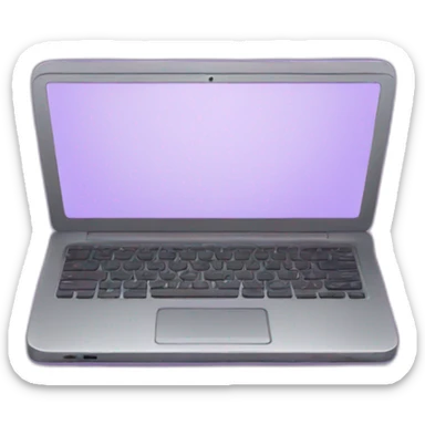 Purple laptop sticker