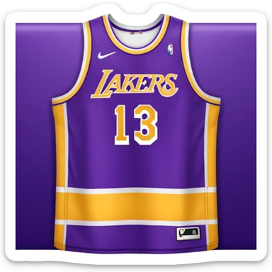 los angeles lakers jersey sticker