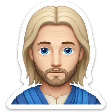Judas the disciple with blue eyes sticker