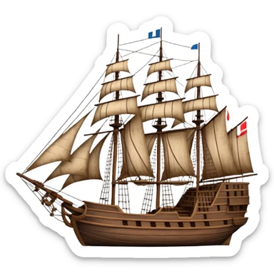 Batavia the Dutch East India Company ship sticker