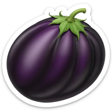 black eggplant sticker