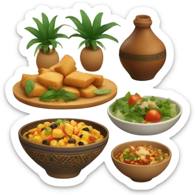 Morocco vibes food sticker