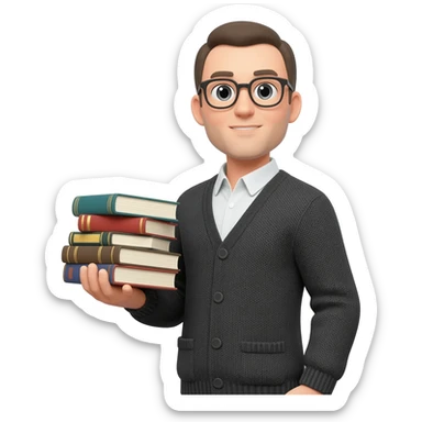 Librarian hombre sticker