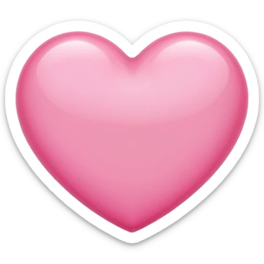 Cuore rosa chiaro sticker