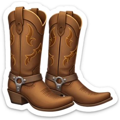 Cowboy boots sticker