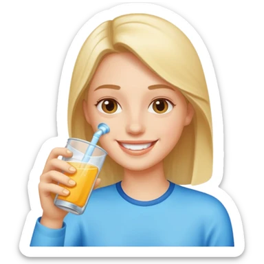 drinking fluids sticker