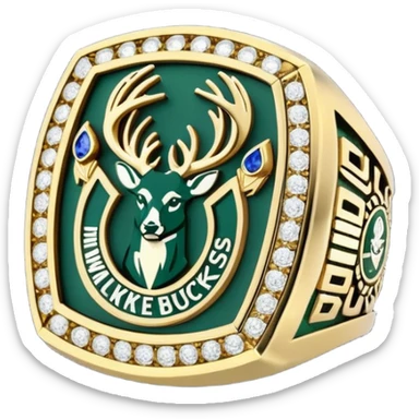 Milwaukee bucks championship ring sticker