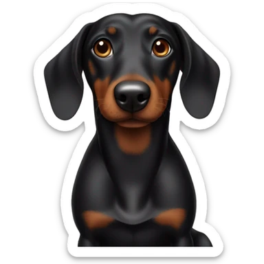 Black Wienerdog sticker