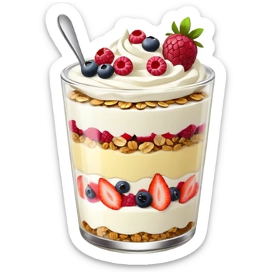 Yogurt fruit parfaits sticker