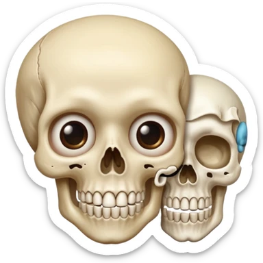 Mélange, c’est deux  emojis 😮💀 sticker