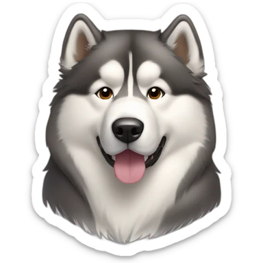 Dog alaskan malamute full-body sticker