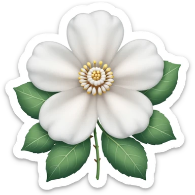 Cotton flower no fsce sticker