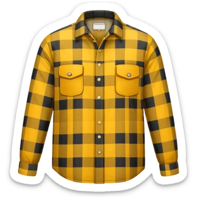 yellow lumberjack shirt sticker