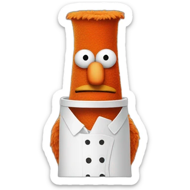 Beaker from the Muppets sticker
