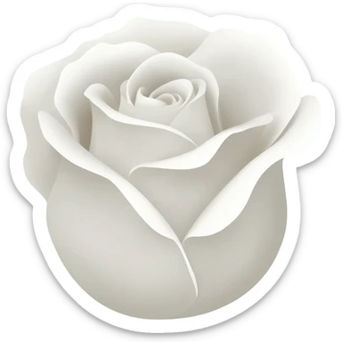 White rose emoji sticker