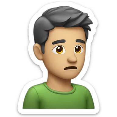 man slap forhead sticker