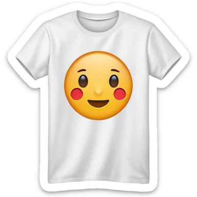 t-shirt with no emoji sticker