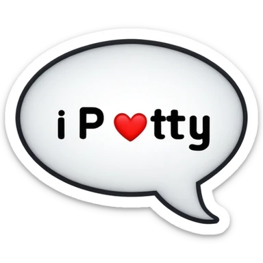 Incoming text bubble that says “I was being petty because you wouldn’t let me hang out”  sticker