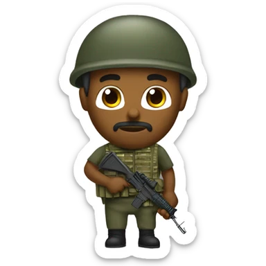 Make me a bosnian soldier sticker