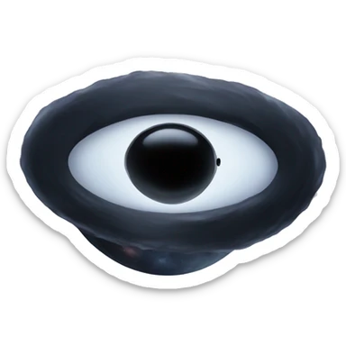 Black hole in space sticker